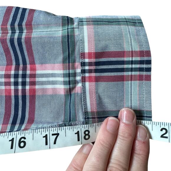 Brooks Brothers Grey & Red Plaid Button Down Shirt - Picture 9 of 10
